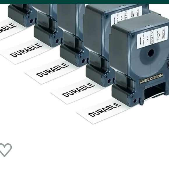 New Label Orison Compatible with Black/White Labeling Cassette for LabelManager - Picture 3 of 12